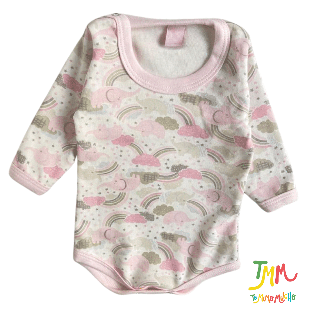 Body Manga Larga Arcoiris Rosa - Image 2