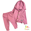 Conjunto campera de Daflon frizado fucsia