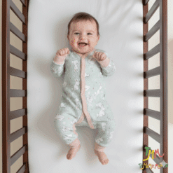 Enterito largo conejitos verde y rosa