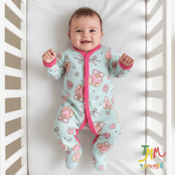 Enterito largo osito fondo celeste