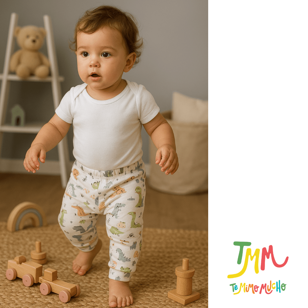 Pantaloncito Dino rosa