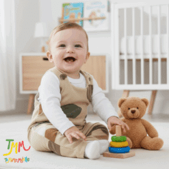 Conjunto frizado  Jardinero y body camel