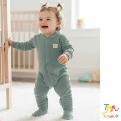 Enterito dormilon  liso PLUSH perla