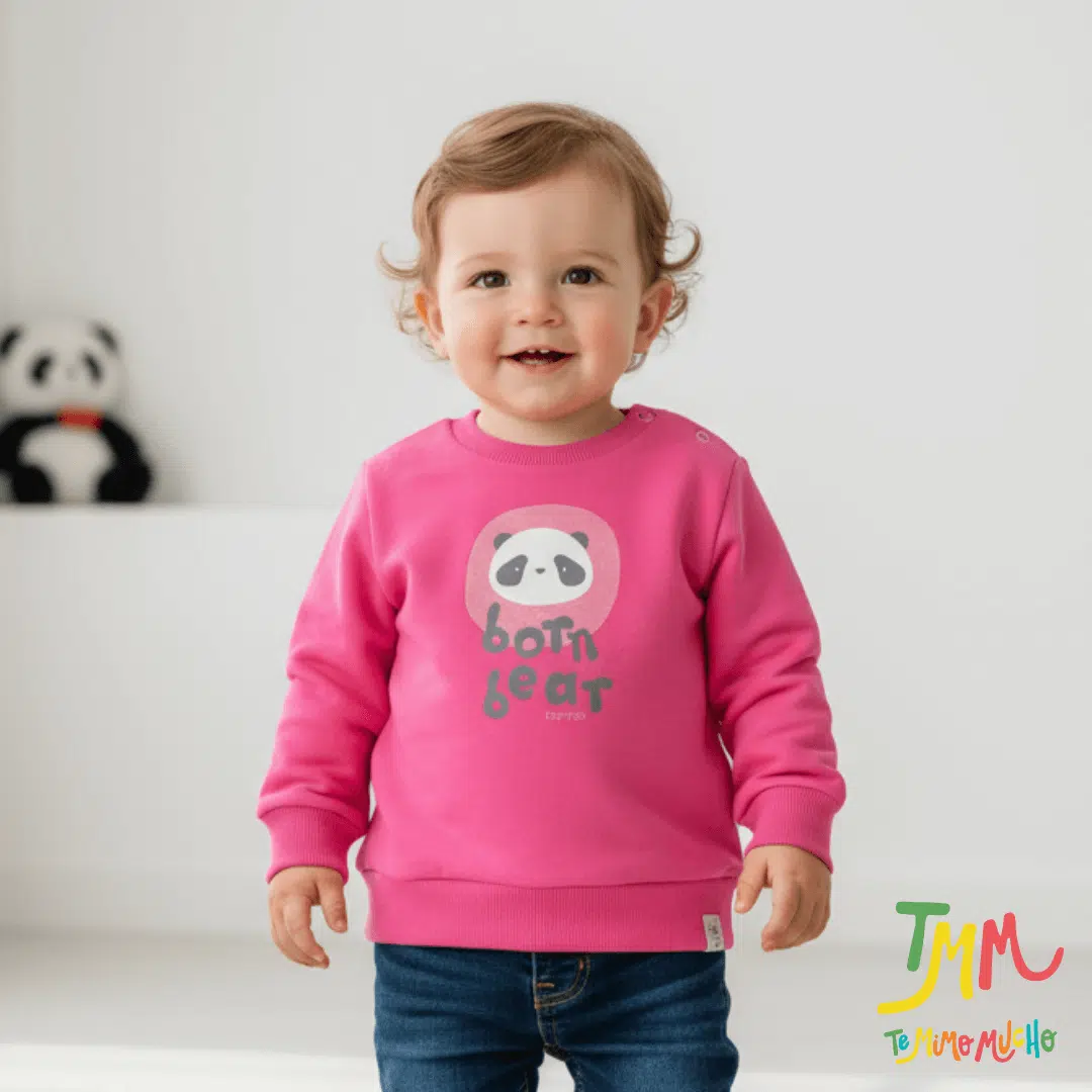 Buzo beba Naranjo Fucsia