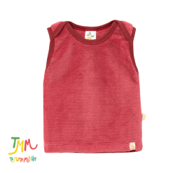 Chaleco ROJO cuello americano polar Naranjo