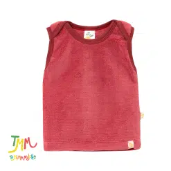 Chaleco ROJO cuello americano polar Naranjo