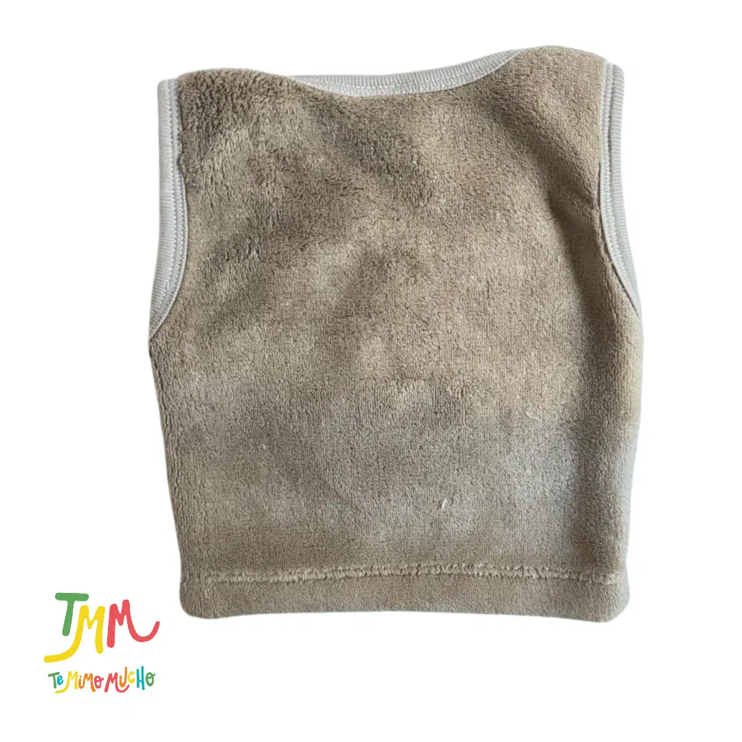 Chaleco Marron cuello americano polar Naranjo - Image 2