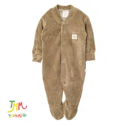 Enterito dormilon  liso PLUSH cemento