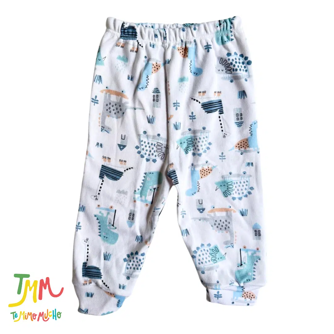 Pantaloncito Dino celeste