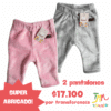 Set 2 pantalones peluche SUPER ABRIGADOS nena