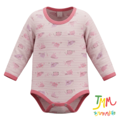 Body manga larga Ositos Rosa