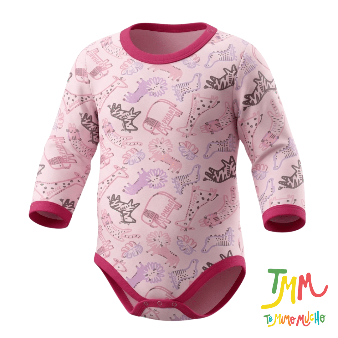 Body Manga Larga Selva Rosa