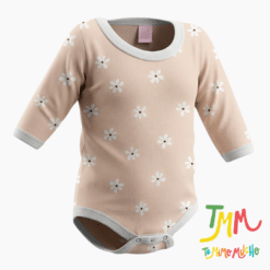 Body manga larga Margaritas Fondo Beige