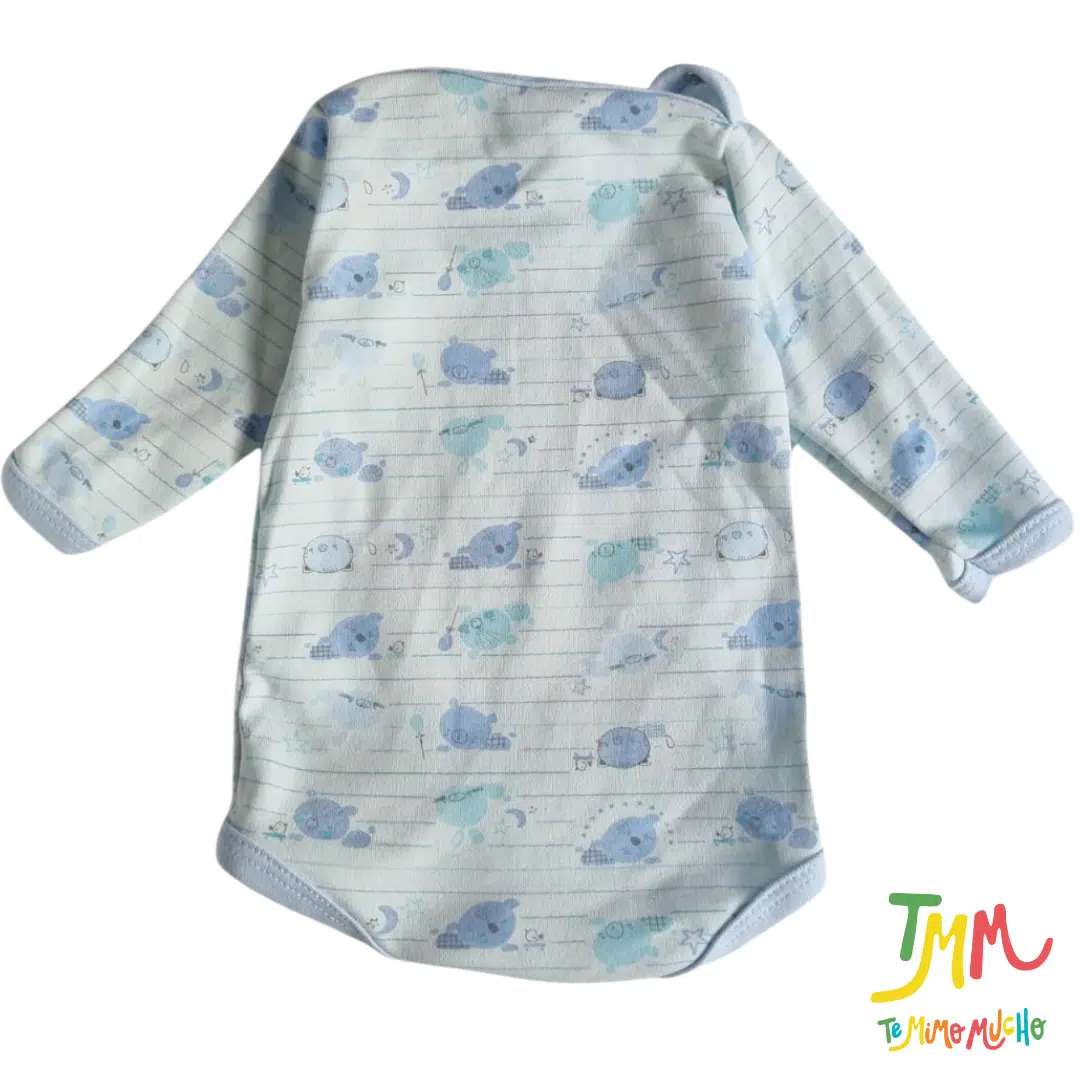 Body manga larga Ositos celeste - Image 2
