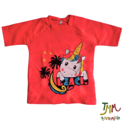 Remera UV 50+ NENA Unicornio  Fucsia
