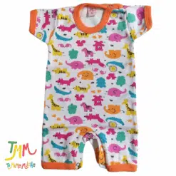 Enterito manga corta Animalitos colores