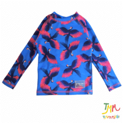 Remera con proteccion UV+50 Loros Azul