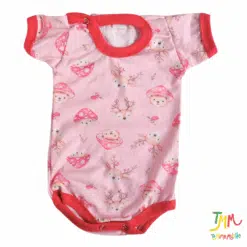 Body manga corta Honguitos Rosa