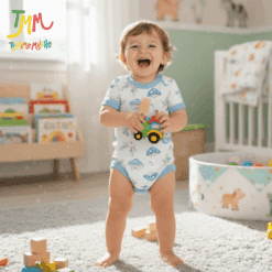 Body manga corta Honguito Celestes