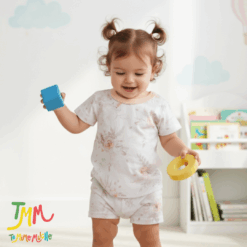 Conjunto Remera y Short Flor Rosa