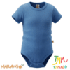 Body NARANJO Azul Liso Manga Corta