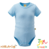 Body NARANJO Celeste Liso Manga Corta