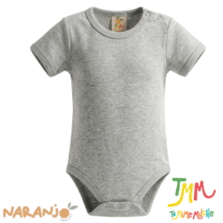 Body NARANJO Melange Liso Manga Corta