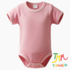 Body liso Rosa Claro manga corta