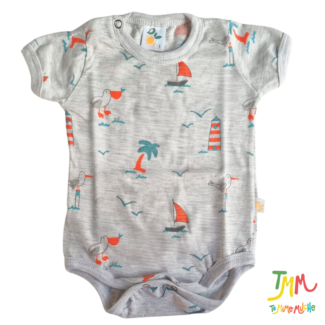 Body NARANJO Nautico Melange Manga Corta - Image 2