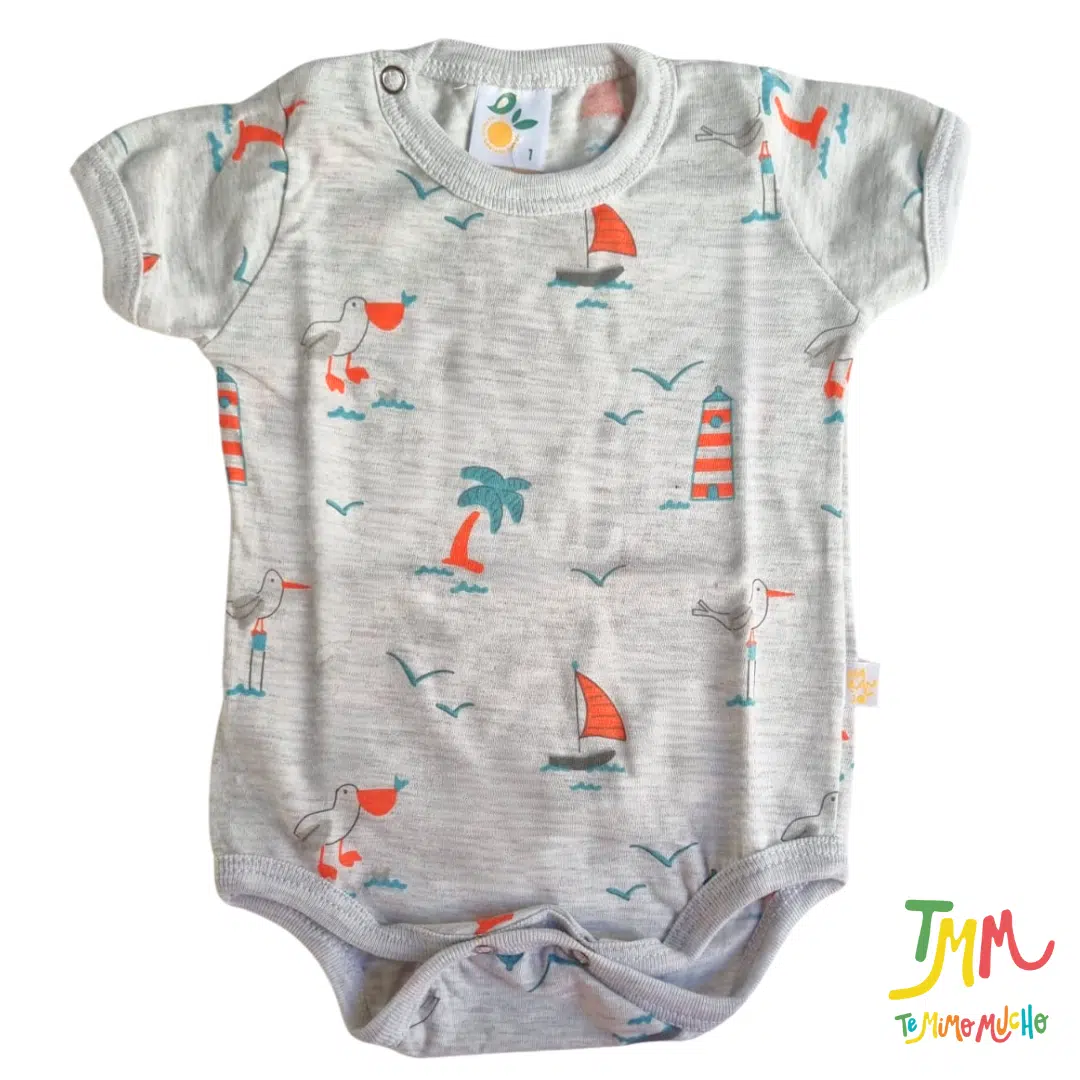 Body NARANJO Nautico Melange  Manga Corta - Image 2