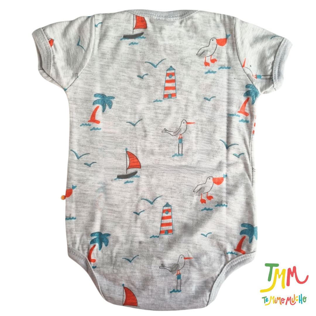 Body NARANJO Nautico Melange Manga Corta - Image 4