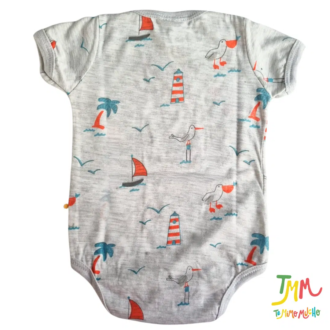 Body NARANJO Nautico Melange  Manga Corta - Image 4