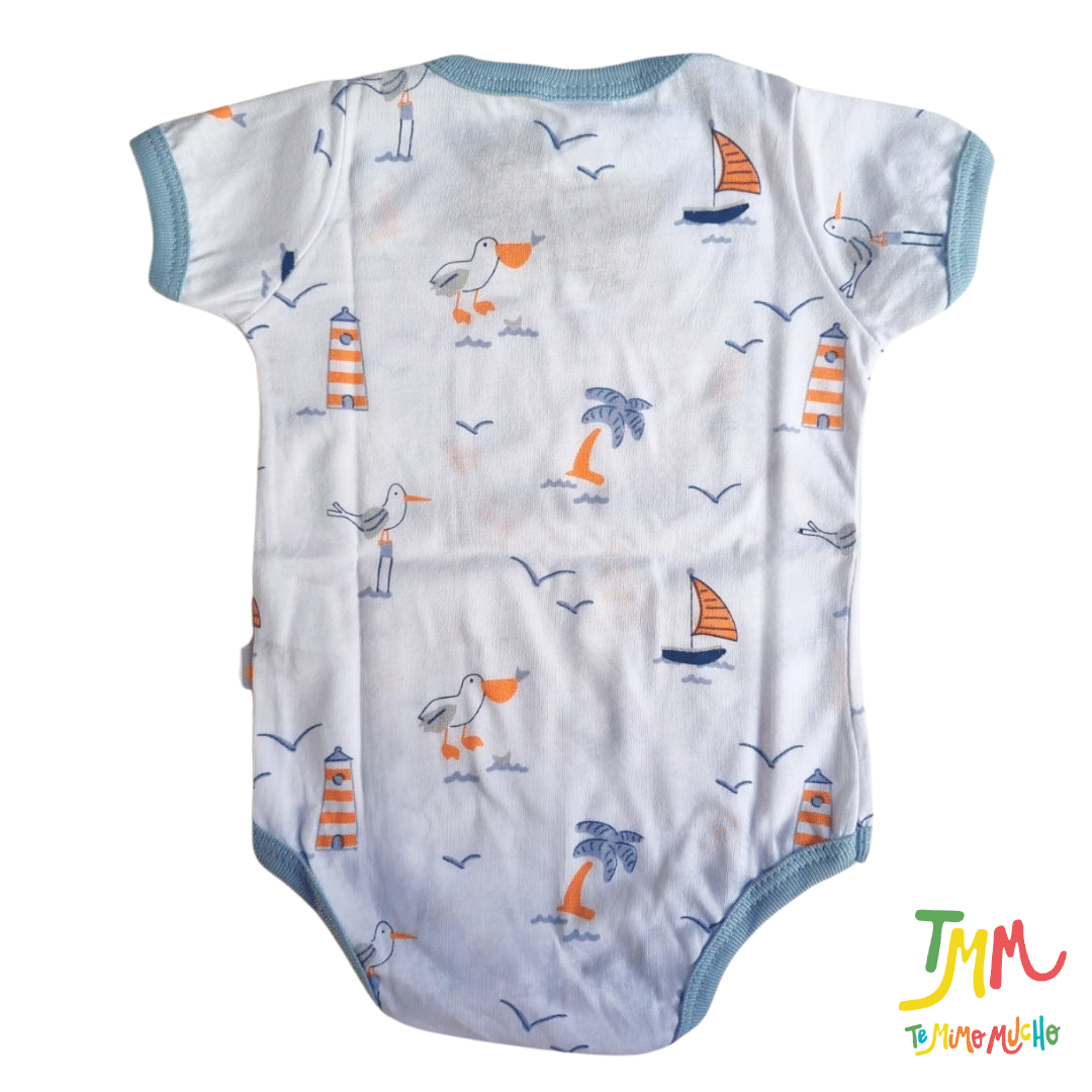 Body NARANJO Nautico Blanco Manga Corta - Image 3