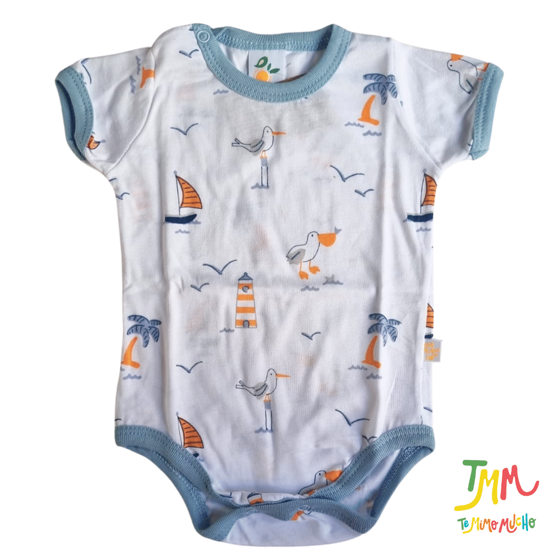 Body NARANJO Nautico Blanco Manga Corta - Image 2