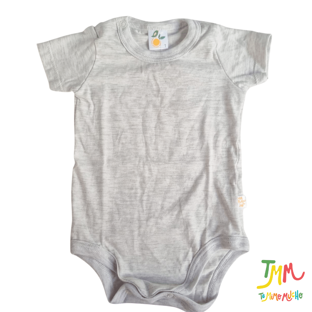 Body NARANJO Melange Liso Manga Corta - Image 4