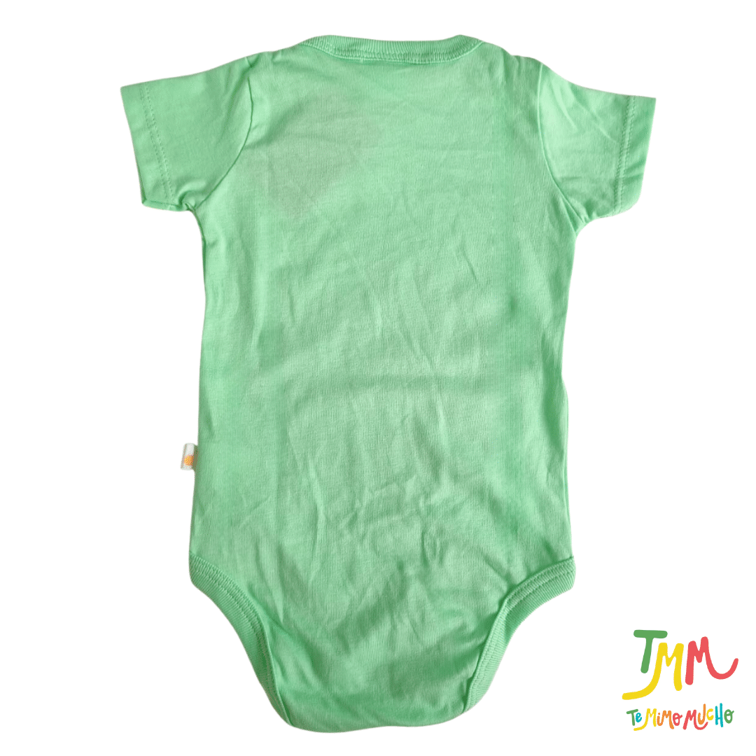 Body NARANJO Verde Liso Manga Corta - Image 2