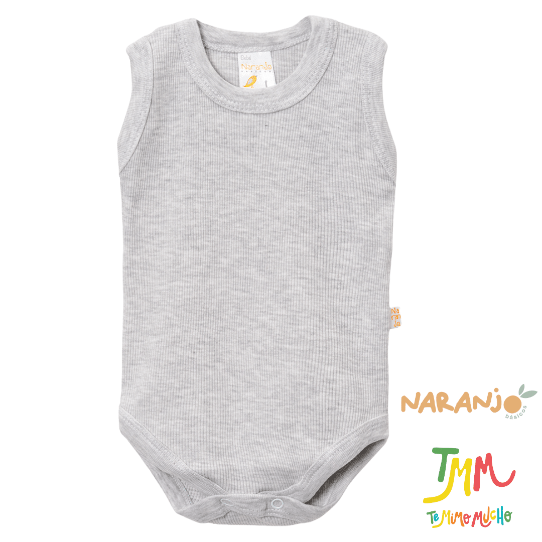 Body NARANJO MORLEY Gris Melange Musculosa - Image 2