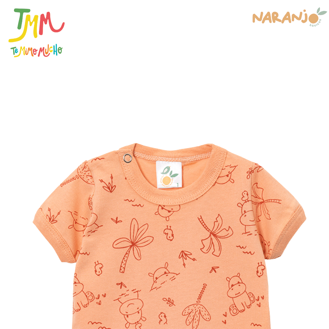 Body NARANJO HIPOPOTAMO Naranja Manga Corta - Image 3