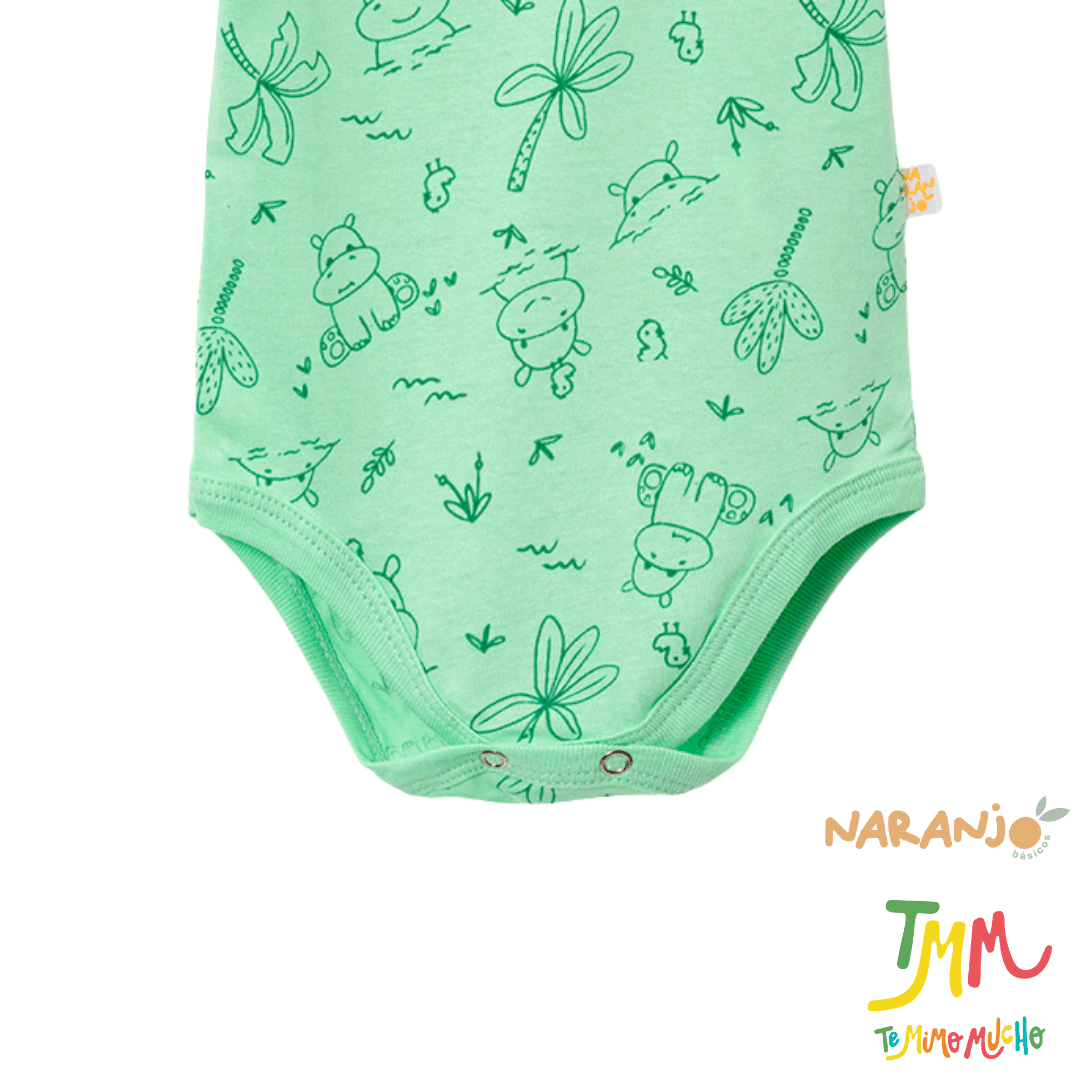 Body NARANJO HIPOPOTAMO VERDE Manga Corta - Image 3