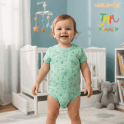 Body NARANJO  HIPOPOTAMO VERDE  Manga Corta