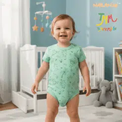 Body NARANJO  HIPOPOTAMO VERDE  Manga Corta