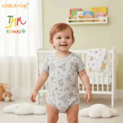 Body NARANJO  HIPOPOTAMO  MELANGE  Manga Corta