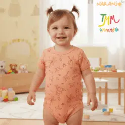 Body NARANJO  HIPOPOTAMO  Naranja  Manga Corta