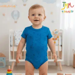 Body NARANJO Azul  HIPOPOTAMO Manga Corta