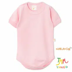 Body NARANJO Rosa  Liso   Manga Corta