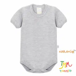 Body NARANJO Melange Liso Manga Corta