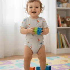 Body NARANJO Nautico Melange  Manga Corta