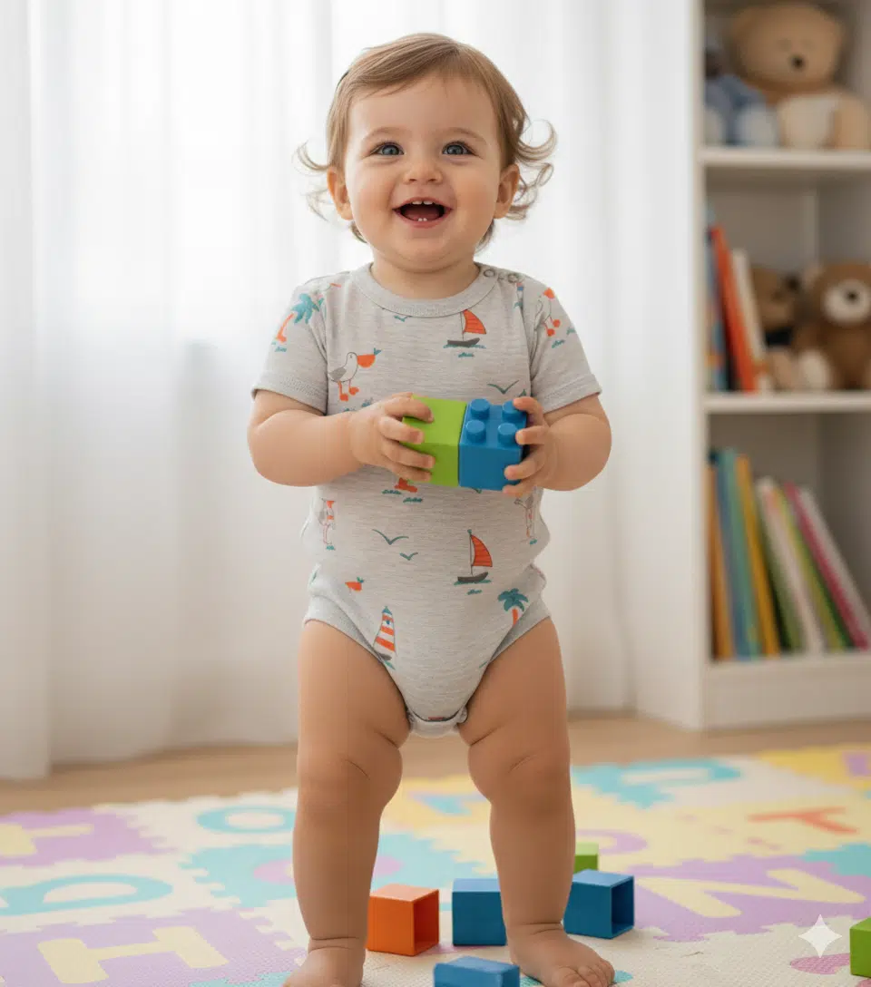 Body NARANJO Nautico Melange  Manga Corta