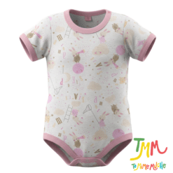 Body manga corta Conejito Nube Rosa