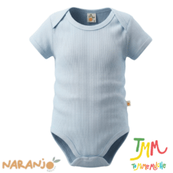 Body NARANJO MORLEY Celeste  Manga Corta Cuello Americano